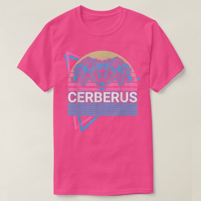 Camiseta Cerberus Antiguo Retro Griego De Mitología  (Diseño del anverso)