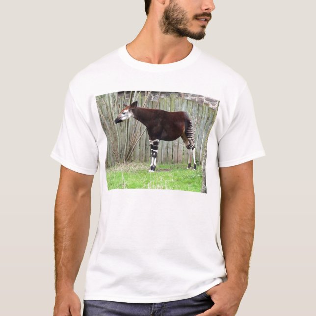 Camiseta Cerca que hace una pausa del Okapi (Anverso)