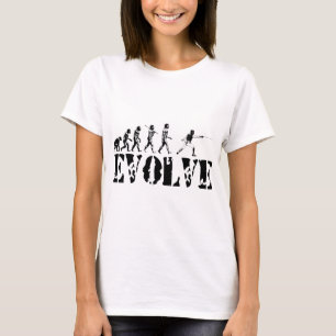 Camiseta Cercado de arte del deporte de la evolución de