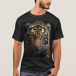 Camiseta Cercar al tigre en los grandes gatos húmedos de ll