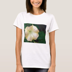 Camiseta Cerco de la flor de trompeta de los Ángeles dorado