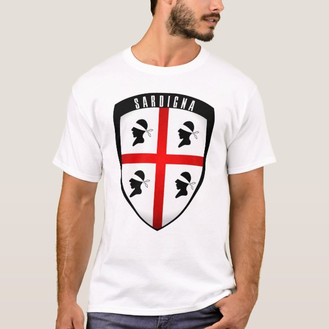 Camiseta Cerdeña, Escudo Escudo (Anverso)