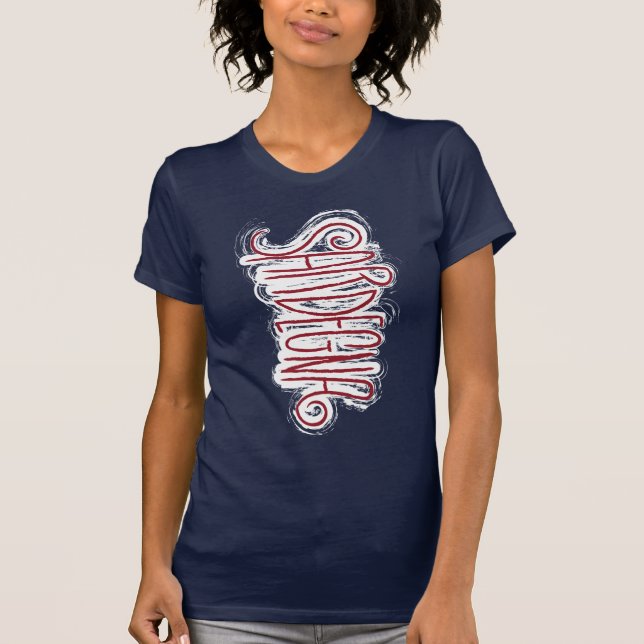 Camiseta Cerdeña, tipografía silvestre (Anverso)