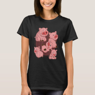 Camiseta Cerdito Cerdo Granjero Animal de granja Cerdito li