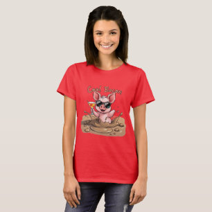 Camiseta Cerdito con gafas de sol "Tocino Cool"