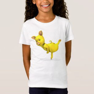 Camiseta Cerdo amarillo Arabesque