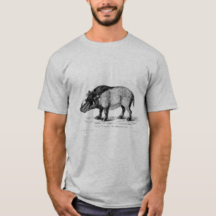 Camiseta Cerdo antiguo con colmillos