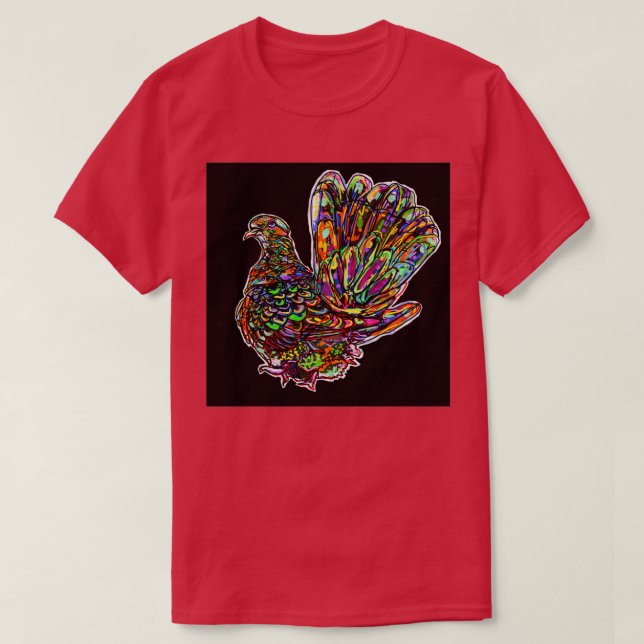 Camiseta Cerdo arcoiris (Diseño del anverso)