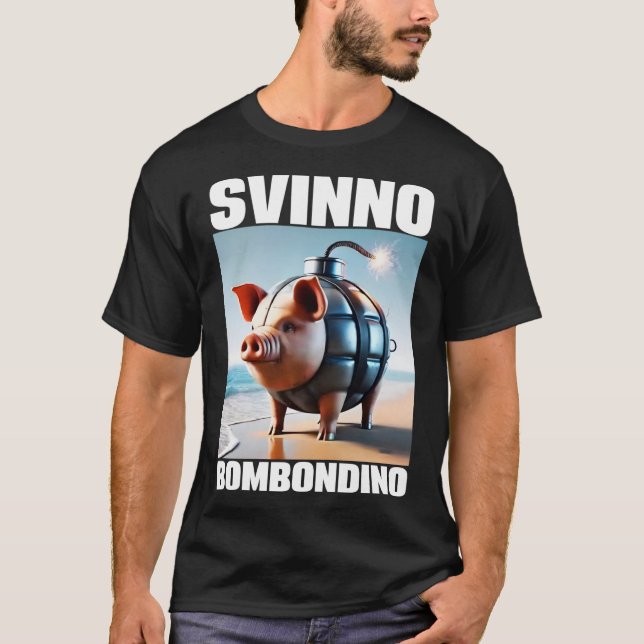 Camiseta Cerdo Bombondino Cerdo Caos Meme (Anverso)