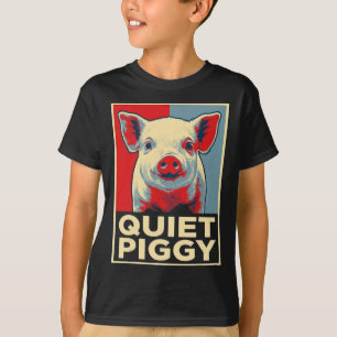 Camiseta Cerdo callado Trump divertido meme político retro