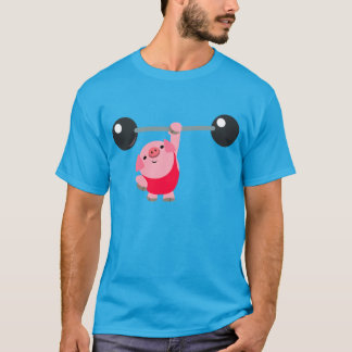 Camiseta Cerdo Camiseta Personalizado de Halterofi