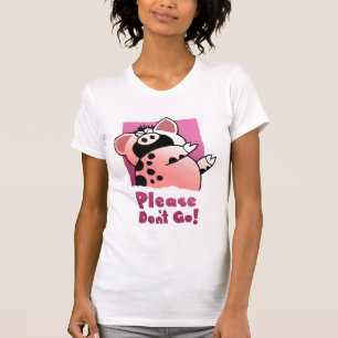 Camiseta Cerdo chistoso divertido del dibujo animado del