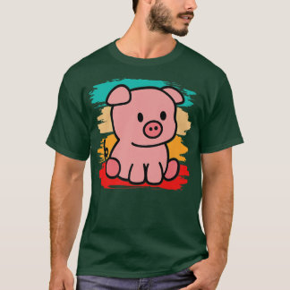 Camiseta Cerdo colorido I Cerdo Art I Cute Cerdo I Niños Ce