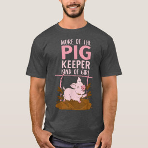 Camiseta Cerdo como Chica - Mujer agricultora de Cerdo