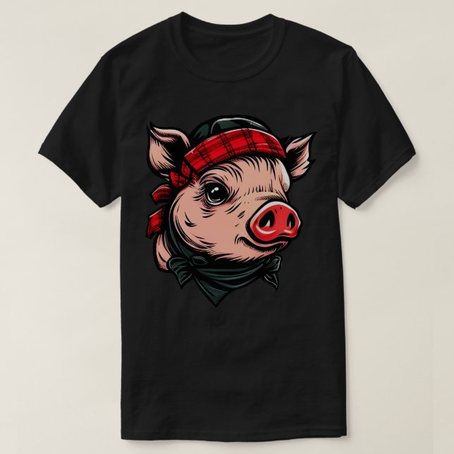 Camiseta Cerdo con aná (Diseño del anverso)