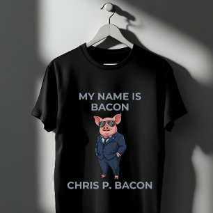 Camiseta Cerdo con gafas de sol y traje Chiste divertido