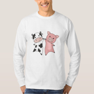 Camiseta Cerdo Cow Cogy Cute Farm Animales