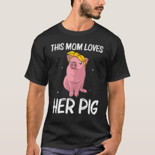 Camiseta Cerdo Cuaderno Para Mamá Madre Mujeres Cerdo Agric