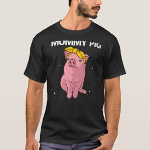 Camiseta Cerdo Cuaderno Para Mujeres Chicas Mamá Cerdo Agri