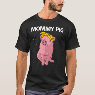 Camiseta Cerdo Cuaderno Para Mujeres Chicas Mamá Cerdo Agri