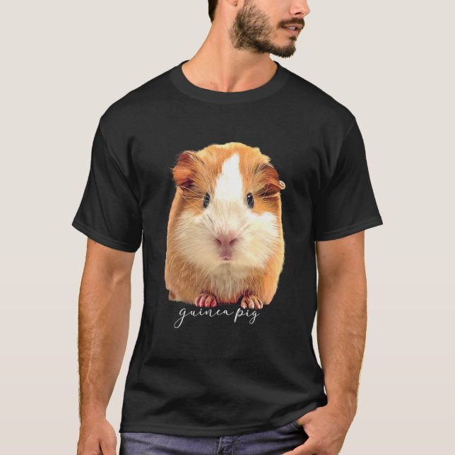 Camiseta Cerdo Cute Cavy Hamster Art Rodent Animal Nov (Anverso)
