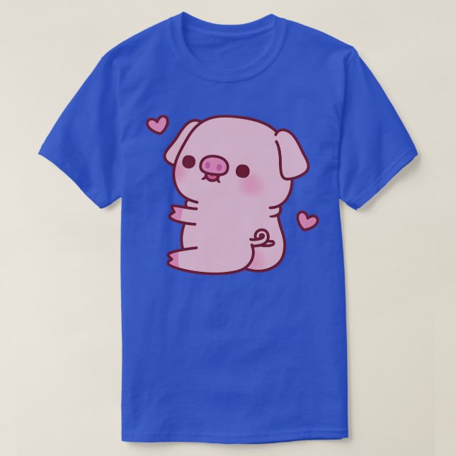Camiseta Cerdo Cute Chubby con manguitos grandes (Diseño del anverso)