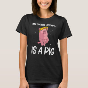 Camiseta Cerdo Cuto Para Hombres Mujeres Jóvenes Cerdo Gran