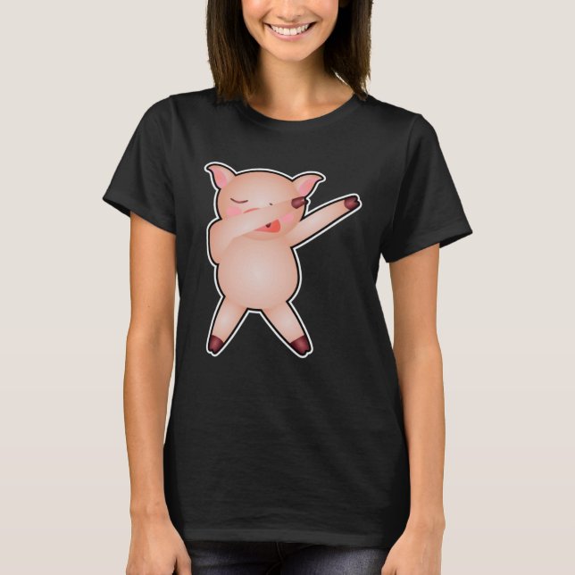 Camiseta Cerdo Dabbing Little Cum Animal Dab (Anverso)