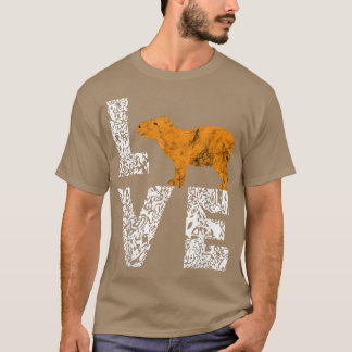 Camiseta Cerdo de agua de Capibara Rodent Guinea Cerdo Anim