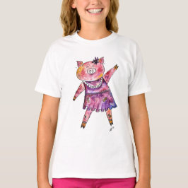 Camiseta Cerdo de baile caprichoso