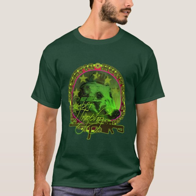 Camiseta Cerdo de Bush (trofeo estupendo) (Anverso)