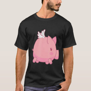 Camiseta Cerdo De Cerdo Volador Utiliza Alas Para Volar