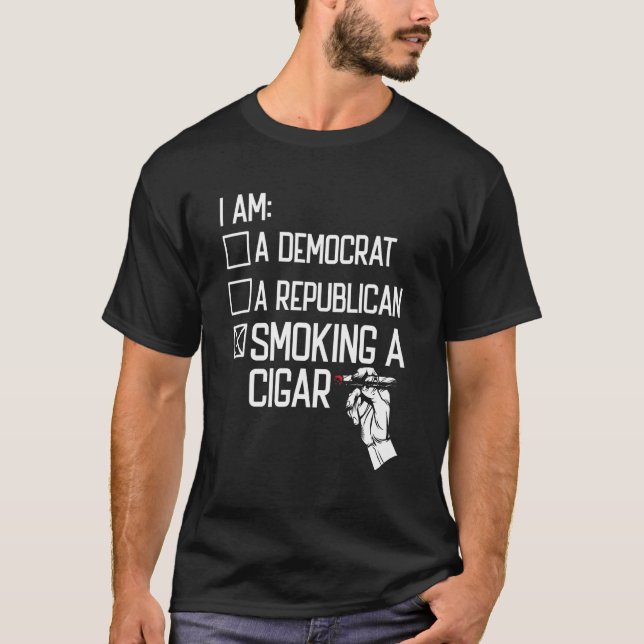 Camiseta Cerdo de cigarro Tabaco Fumar tabaco Fumar un ciga (Anverso)