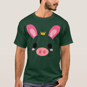 Camiseta Cerdo de conejo disfraz divertida Halloween, Noved