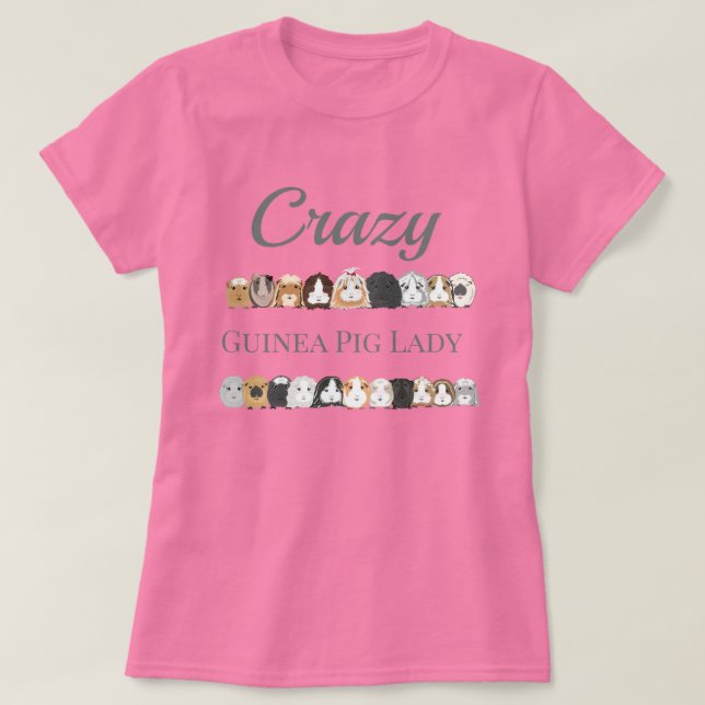 Camiseta Cerdo de Guinea (Diseño del anverso)