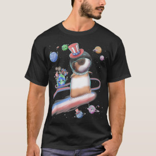 Camiseta Cerdo De Guinea 4 De Julio Estados Unidos Espacio