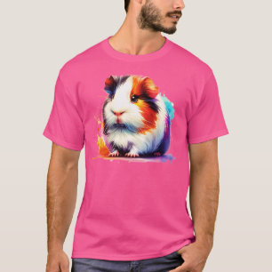 Camiseta Cerdo de Guinea acuarela