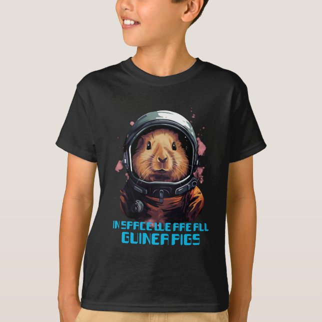 Camiseta Cerdo de Guinea astronauta (Anverso)