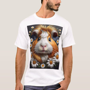 Camiseta Cerdo de Guinea bordado con maricones