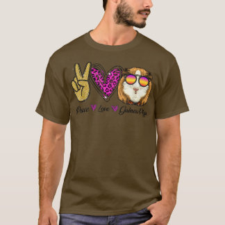 Camiseta Cerdo de Guinea Camisas por la Paz Ama a Guinea Ce