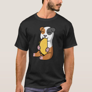 Camiseta Cerdo de Guinea comiendo un Mascota de taco