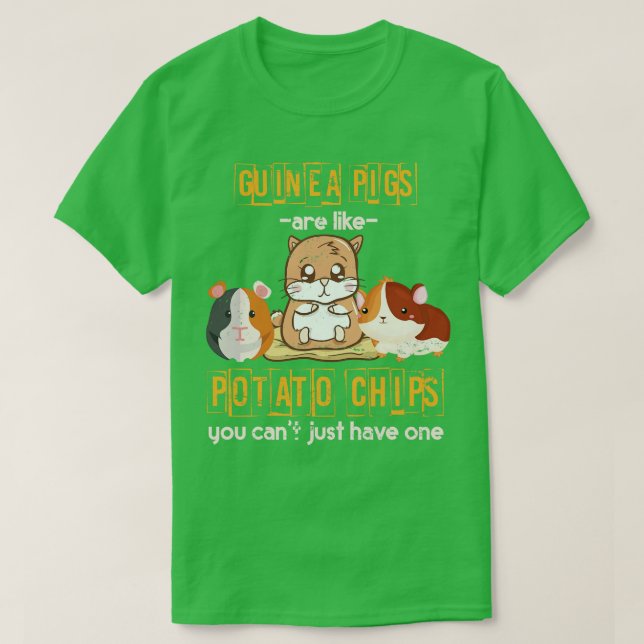 Camiseta Cerdo de Guinea con un amante de las mascotas (Diseño del anverso)