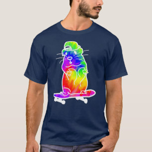 Camiseta Cerdo de Guinea con un divertido tieDye Hamster