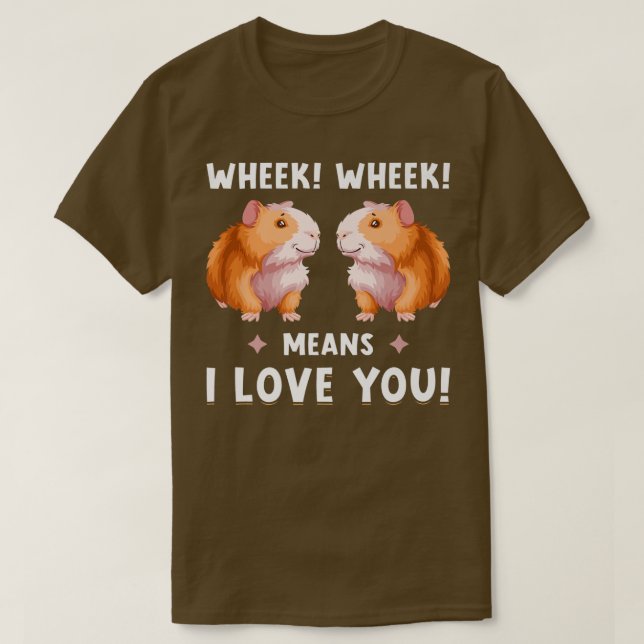 Camiseta Cerdo de Guinea Cuta (Diseño del anverso)