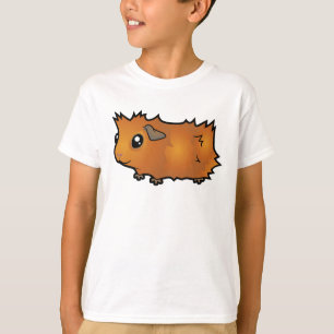 Camiseta Cerdo de Guinea de Dibujos Animados (desgreñado)