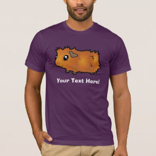 Camiseta Cerdo de Guinea de Dibujos Animados (desgreñado)