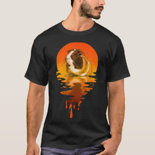 Camiseta Cerdo de Guinea de estilo retro vintage 
