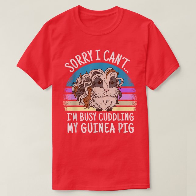 Camiseta Cerdo de Guinea diciendo con lunkarya guinea cobay (Diseño del anverso)