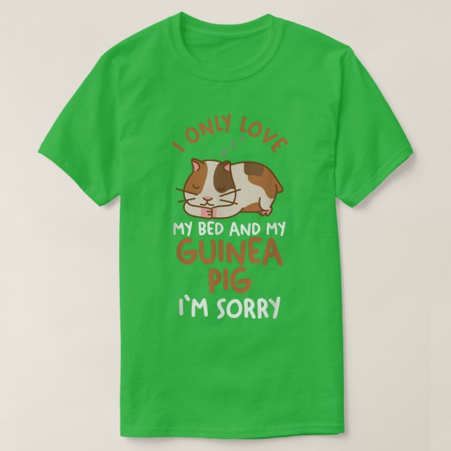 Camiseta Cerdo de Guinea dormido (Diseño del anverso)