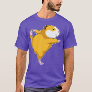 Camiseta Cerdo de Guinea en ejercicio de Stretching de Yoga